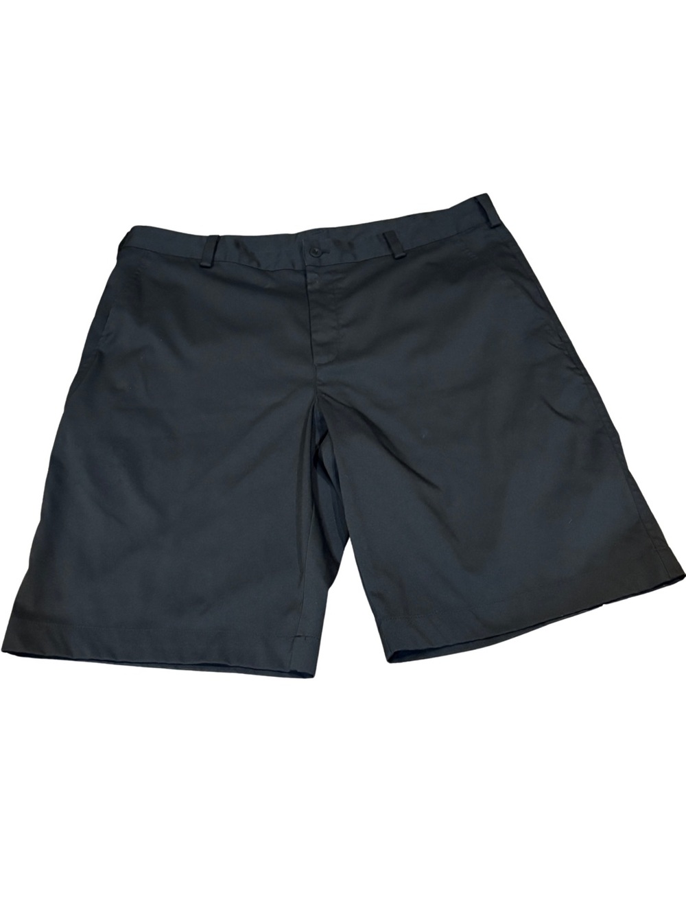 Nike Golf Dri-FIT Shorts Mens Size 35 Black Performance Flat Front Athletic Golf
